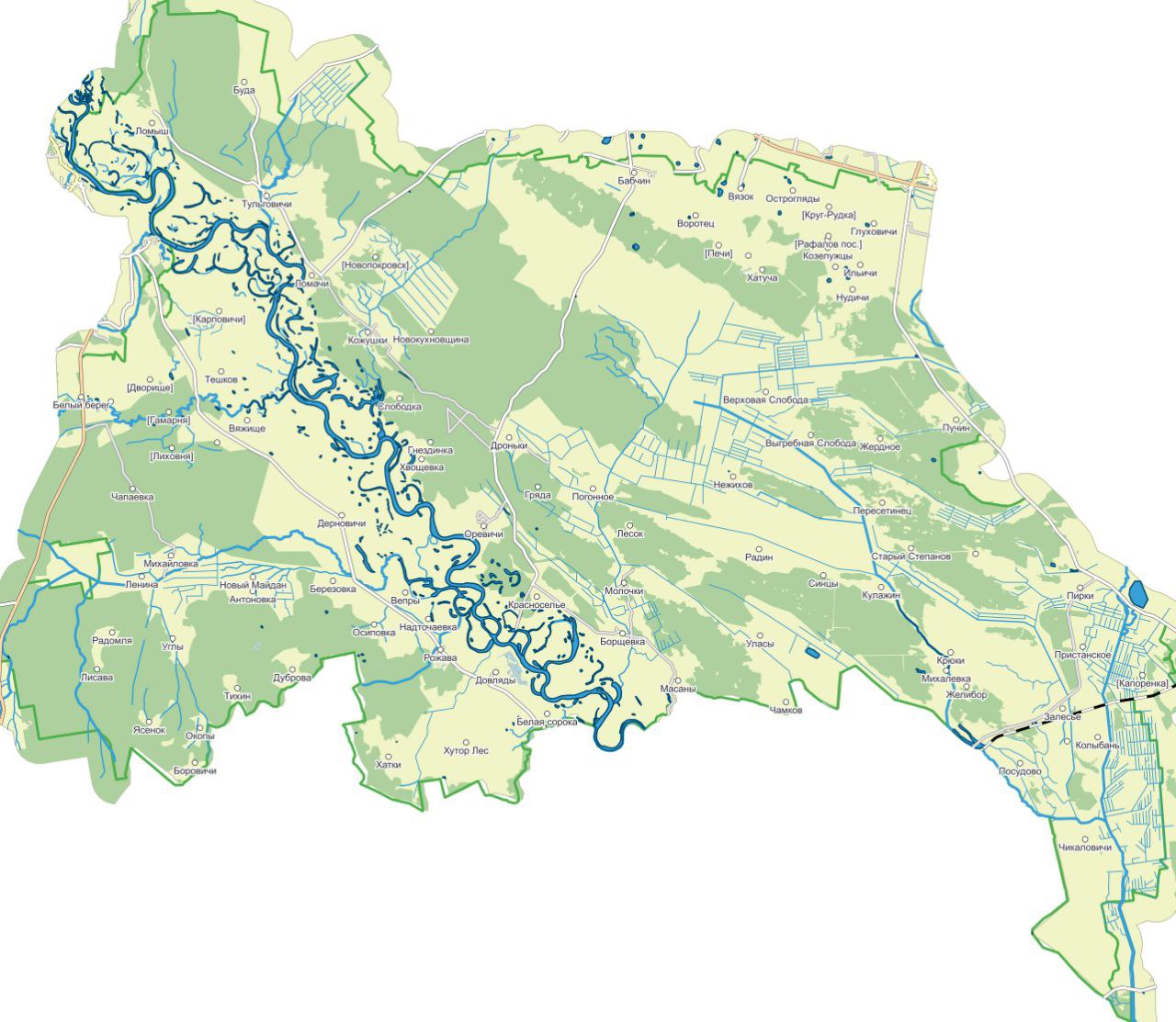 Карта местности
